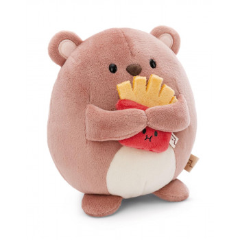 Plišana igračka NICI mymochi bear Nomo with fries 16cm 