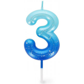 Rođendanska svećica BLUE - 3 
