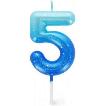 Rođendanska svećica BLUE - 5 