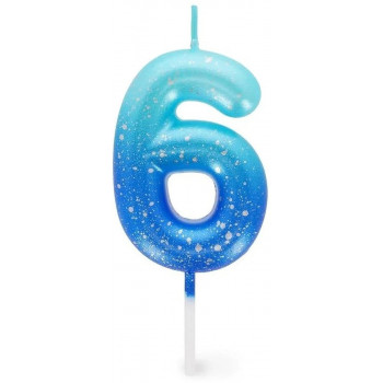 Rođendanska svećica BLUE - 6 