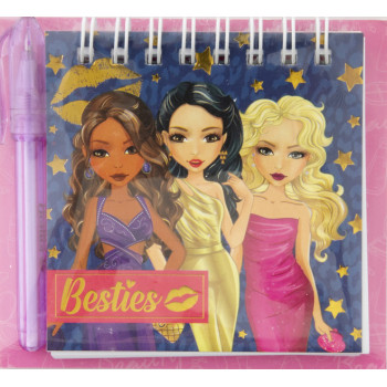 Mini notes sa olovkom BESTIES 8x8cm (dve vrste) 