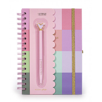 Notes sa spiralom A5 i olovka POSH POP 