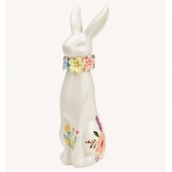 Uskršnja figura A ZEKA SA CVEĆEM 7x23cm 