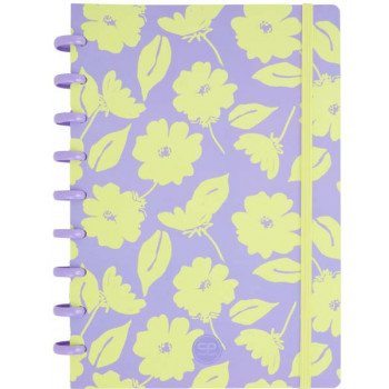 Notes B5 na kvadratiće FLORES LILA 