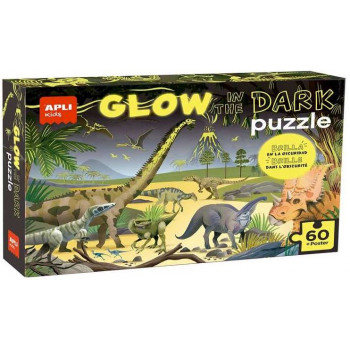 Puzzle za decu koje svetle u mraku DINOSAURUS 