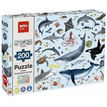 Puzzle za decu MARINE ANIMALS 