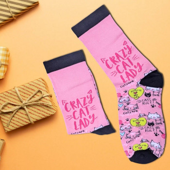 Čarape od bambusa CRAZY CAT LADY  (36-41) 