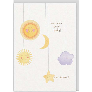 Čestitka za rođenje WELCOME SWEET BABY 