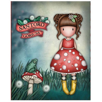 SANTORO GORJUSS sticky notes LITTLE MUSHROOM 