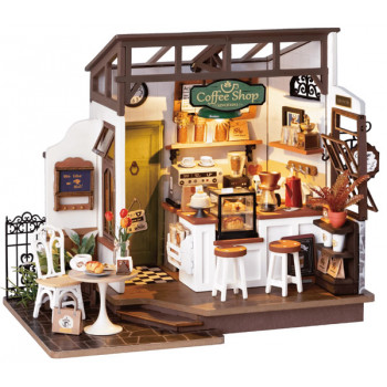 3D drvene puzzle COFFE SHOP 
