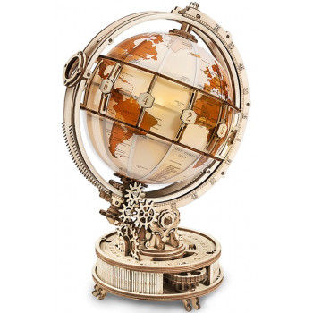 3D drvene puzzle SVETLEĆI GLOBUS 