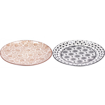 Plitki tanjir TRICY 25,5 cm (DVE BOJE) 