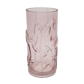 Staklena vaza PINK FLORAL 