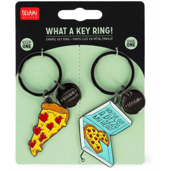 Metalni privezak WHAT A KEY RING! - PIZZA 