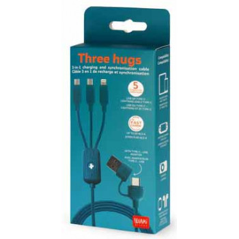 USB kabl MULTICABLE - THREE HUGS - CACTUS 