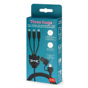 USB kabl MULTICABLE - THREE HUGS - KITTY 
