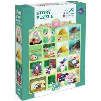 Puzzle za decu TRI PRASETA 35kom 