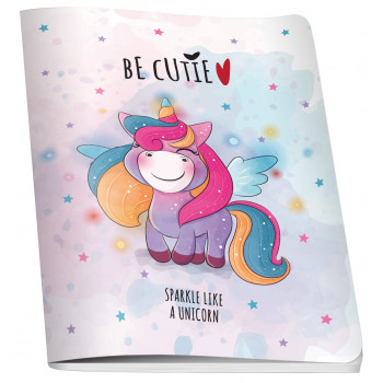 Sveska A5 UNICORN, 60 listova na kvadratiće 