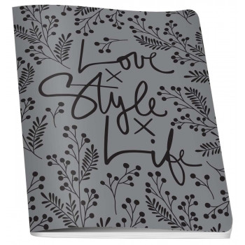 Sveska A5 BLACK STYLE, 60 čistih listova 