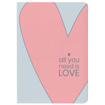 Sveska A4 HEARTS, 60 čistih listova 