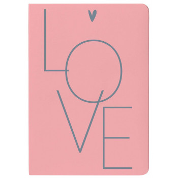 Sveska A5 HEARTS, 60 listova na linije 