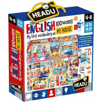 Puzzle za decu KUĆA: 100 ENGLESKIH REČI 