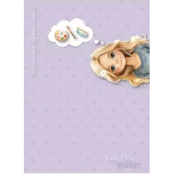 LOVELY LETTERS SVESKA A4/54/LINIJE  80G 