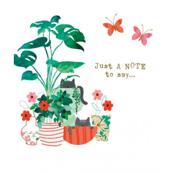 Rođendanska čestitka CAT POT PLANTS 