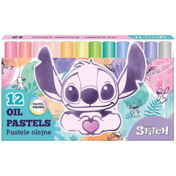 Voštane boje PASTELS 12 kom STITCH 