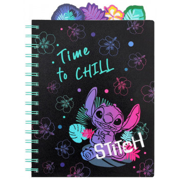 Notes A5 na kvadratiće STITCH - TIME TO CHILL 