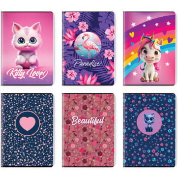 SVESKA PREMIUM A5 DIKTO 52L GIRL'S COLLECTION SC3122 