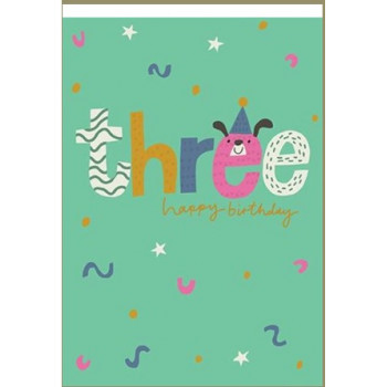 Rođendanska čestitka THREE - DOG HAPPY BIRTHDAY 