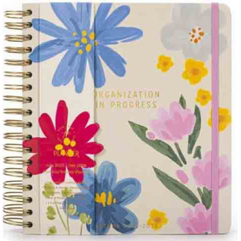 Planer 18 MONTH DAILY FLOWER od jula 2025. do decembra 2026. godine 