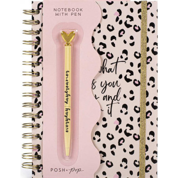 Spiralni notes A5 sa hemijskom olovkom 