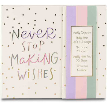 Set nedeljni organizer i hemijska NEVER STOP MAKING WISHES 