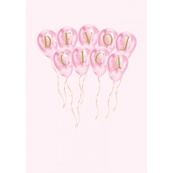 Čestitka za rođenje deteta DEVOJČICA 