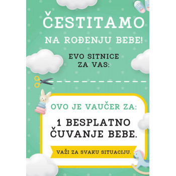 Čestitka za rođenje deteta KUPON 