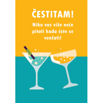 Čestitka za venčanje NIKO VAS VIŠE NEĆE PITATI 