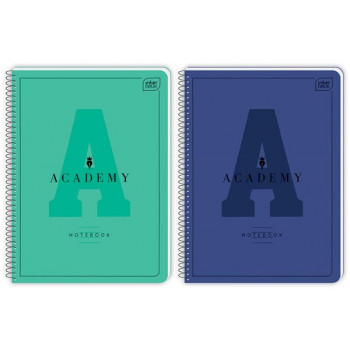 Notes sa spiralom A5 linije ACADEMY (DVE VRSTE) 