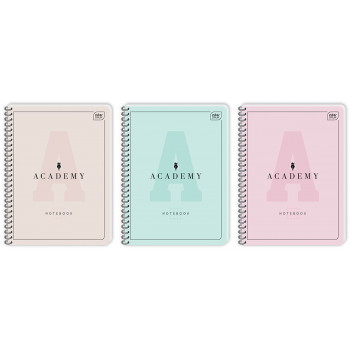Notes A4 ACADEMY PASTEL 100 listova na kvadratiće (Više vrsta) 
