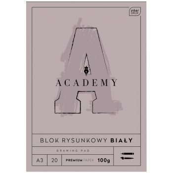Blok za crtanje A3 formata ACADEMY 20 listova 