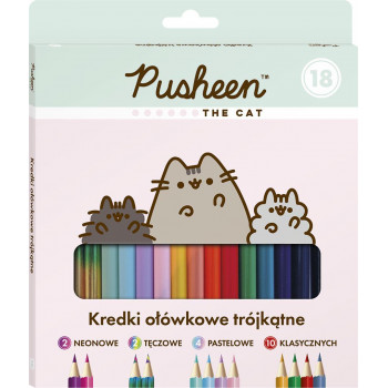 Drvene bojice PUSHEEN THE CAT 18kom 