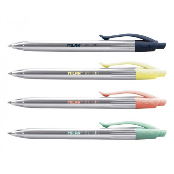 Hemijska olovka ball pen plavo mastilo MILAN - SILVER (Više vrsta) 