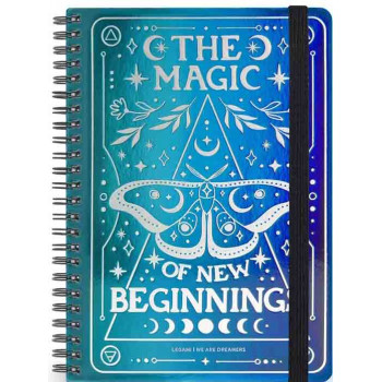 Notes sa spiralom MOTH linije 21x15cm 