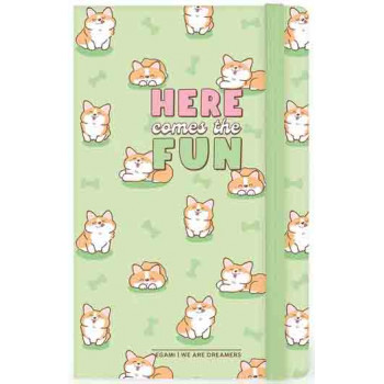 Notes CORGI linije 21x13cm 