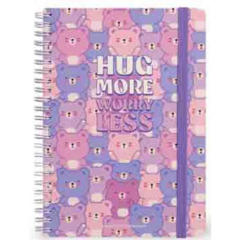 Notes sa spiralom TEDDY BEAR linije 21x15cm 