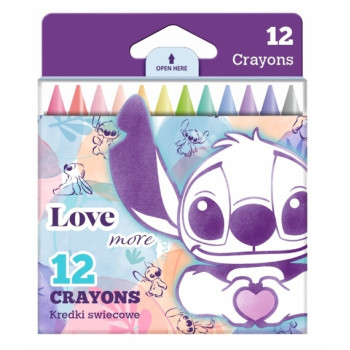 Voštane boje STITCH PASTEL 12kom 