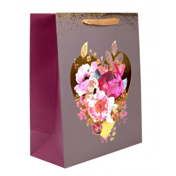 Ukrasna kesa HEART WITH FLOWERS M 