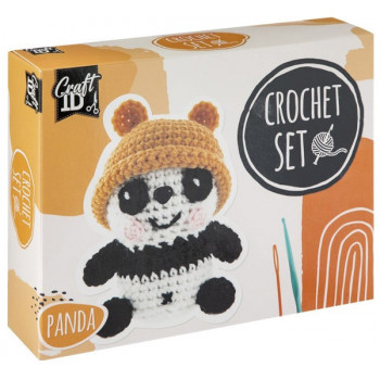 Kreativni set za heklanje PANDA 9x8x13cm 