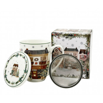 Šolja sa infuzerom NOVA GODINA Grad 